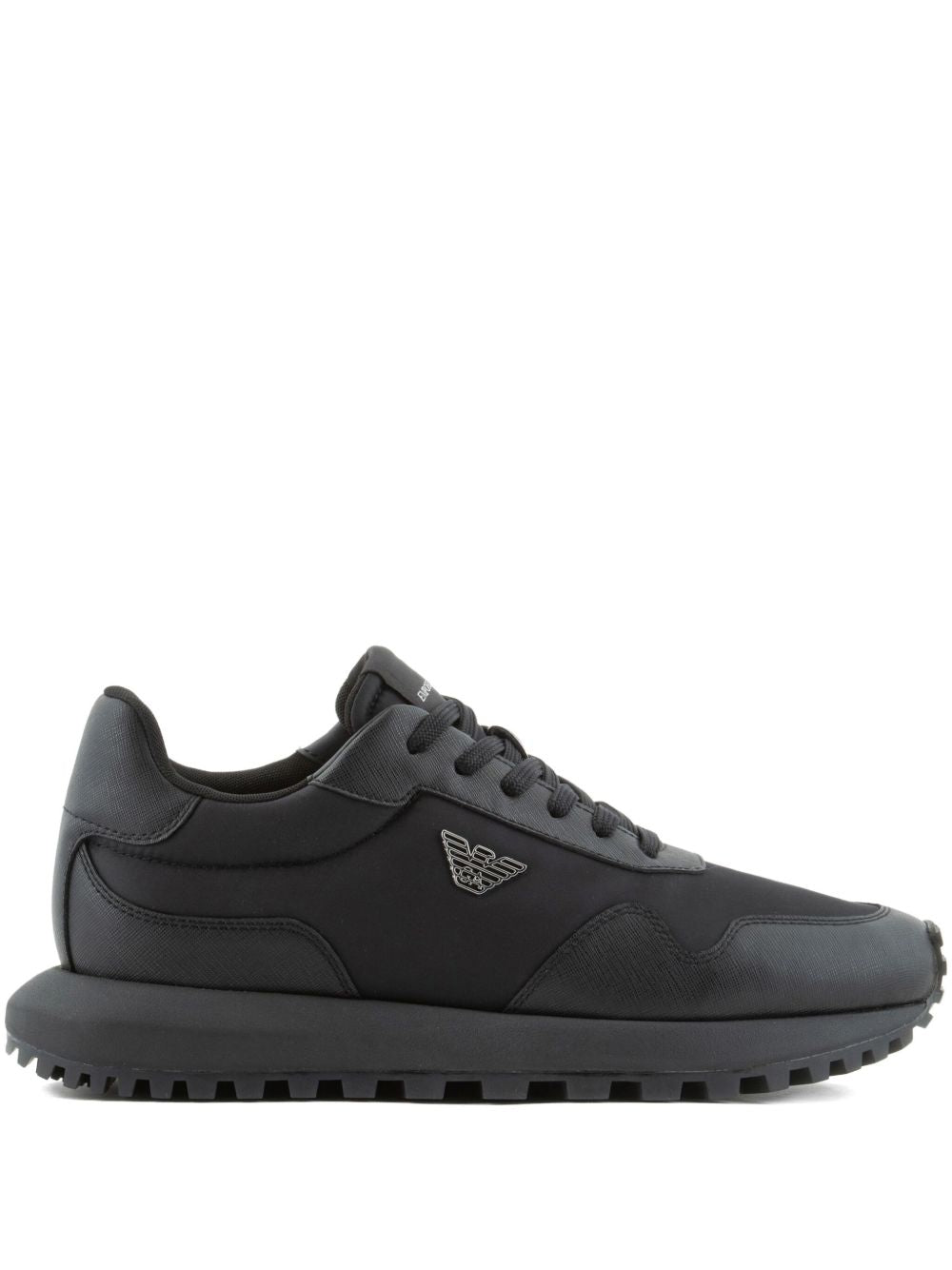 EMPORIO ARMANI EXCLUSIVE Sneakers — Black Leather Elegance