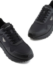 EMPORIO ARMANI EXCLUSIVE Sneakers — Black Leather Elegance