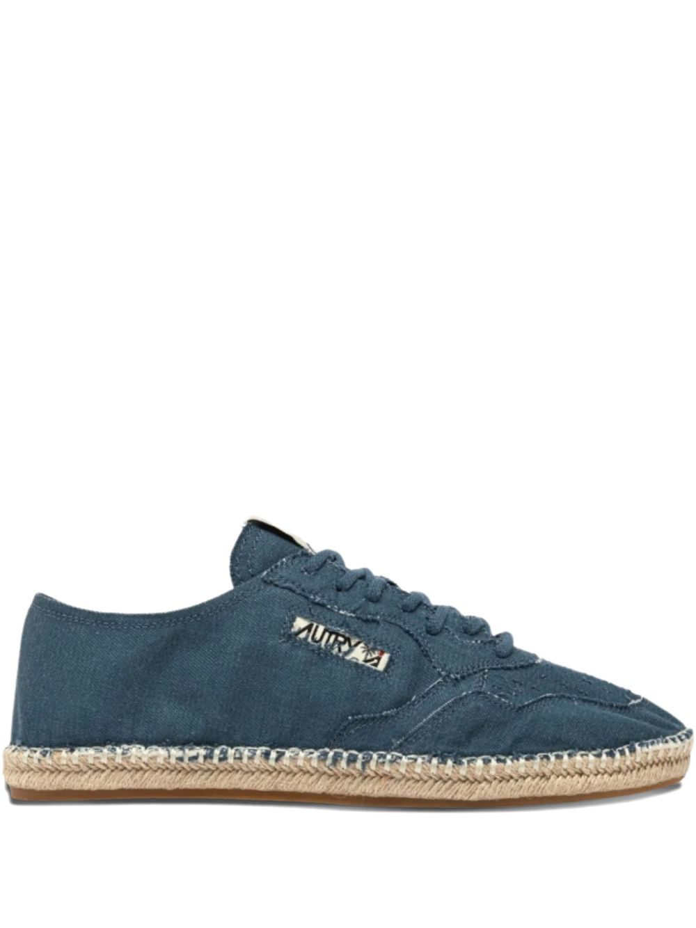 AUTRY Sneakers Clear Blue — Canvas Elegance for Men