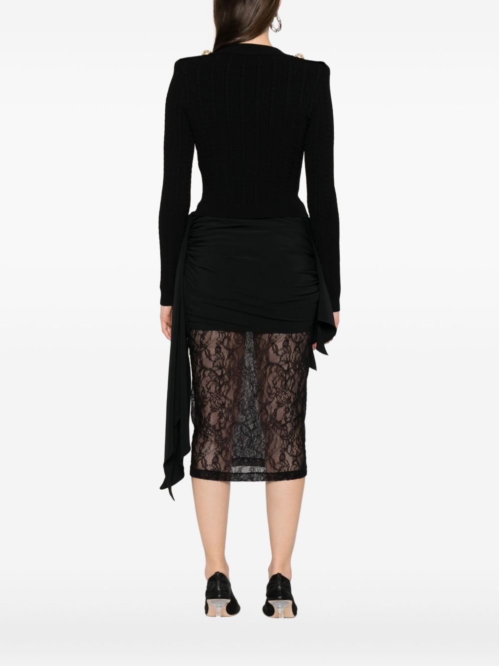 Suéteres Balmain negros