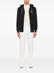 Brunello Cucinelli Grey Cashmere Zip Sweater