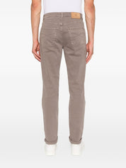 Pantalon Brunello Cucinelli en coton gris tourterelle