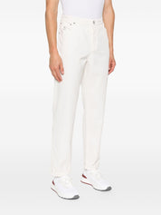 Pantalon Brunello Cucinelli en coton blanc