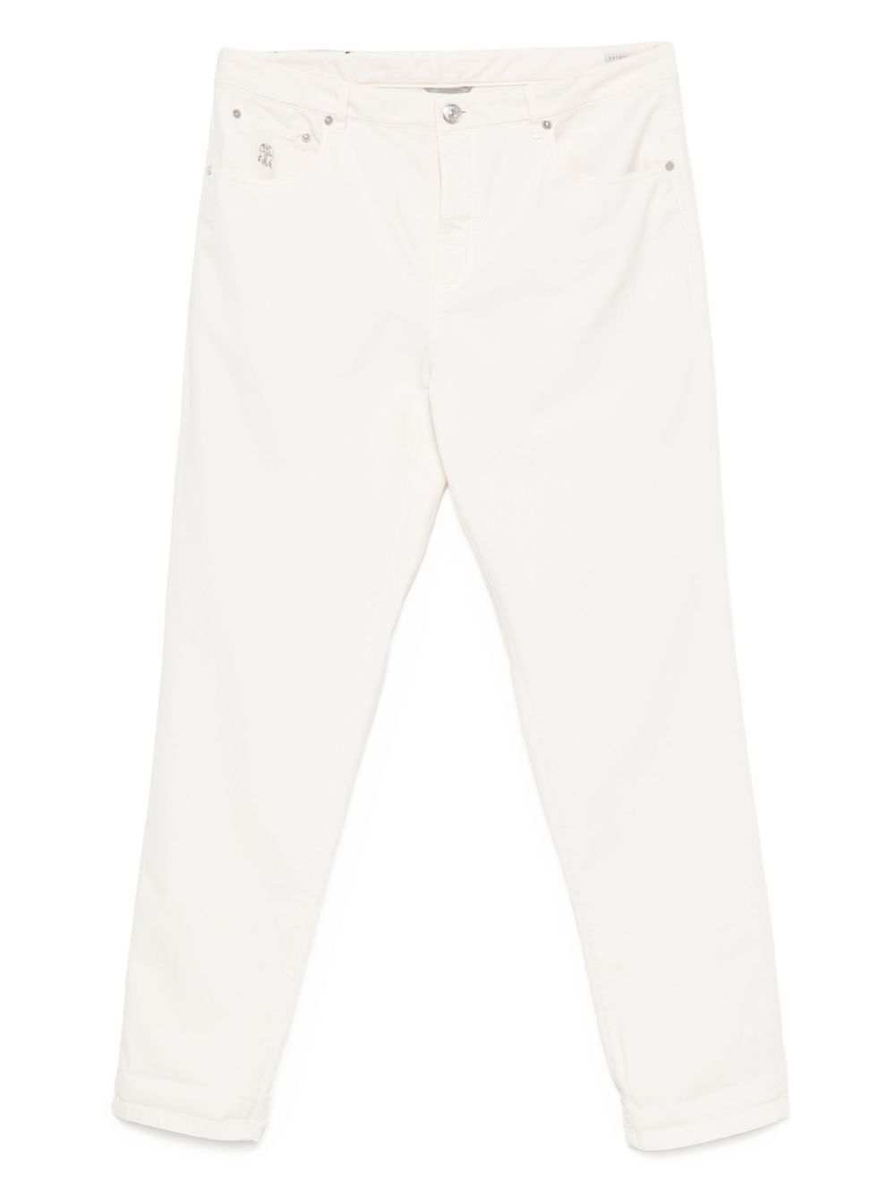 Pantalon Brunello Cucinelli en coton blanc