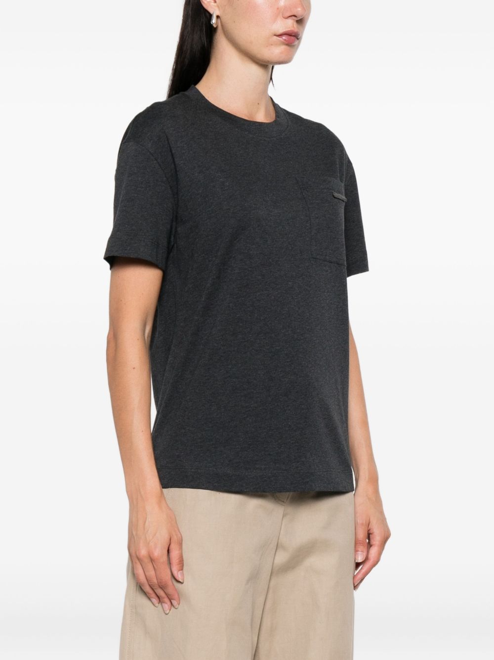 Brunello Cucinelli T-shirts and Polos Grey