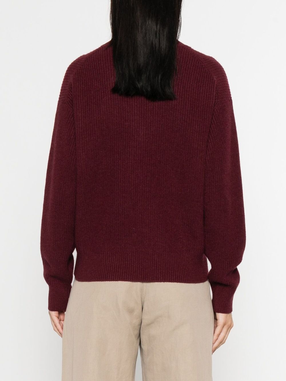 Bordeaux Cashmere Turtleneck Sweater — Brunello Cucinelli
