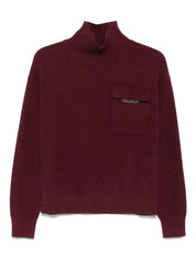 Bordeaux Cashmere Turtleneck Sweater — Brunello Cucinelli