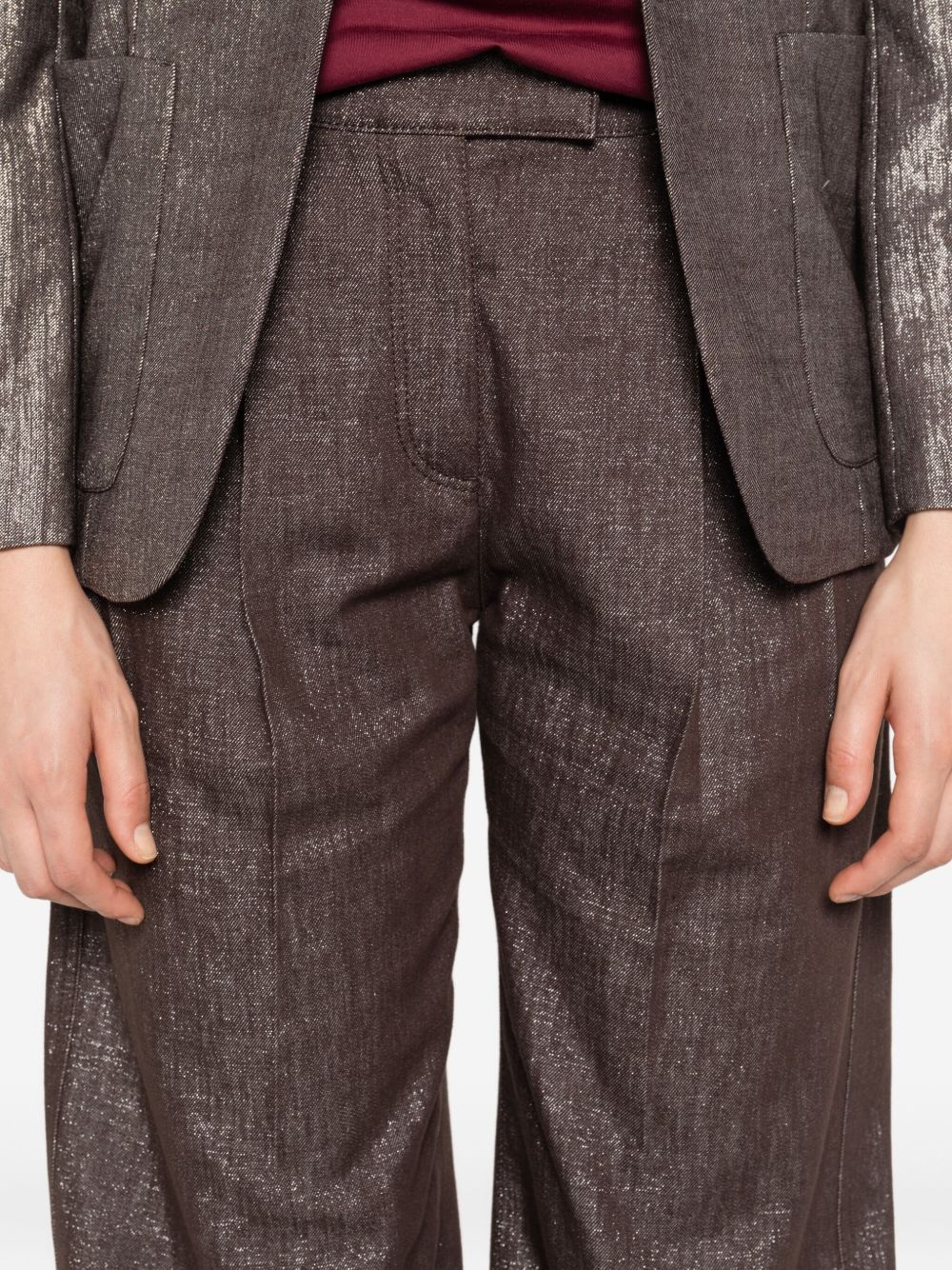 Brunello Cucinelli Brown Jeans — Tailored Comfort for Her