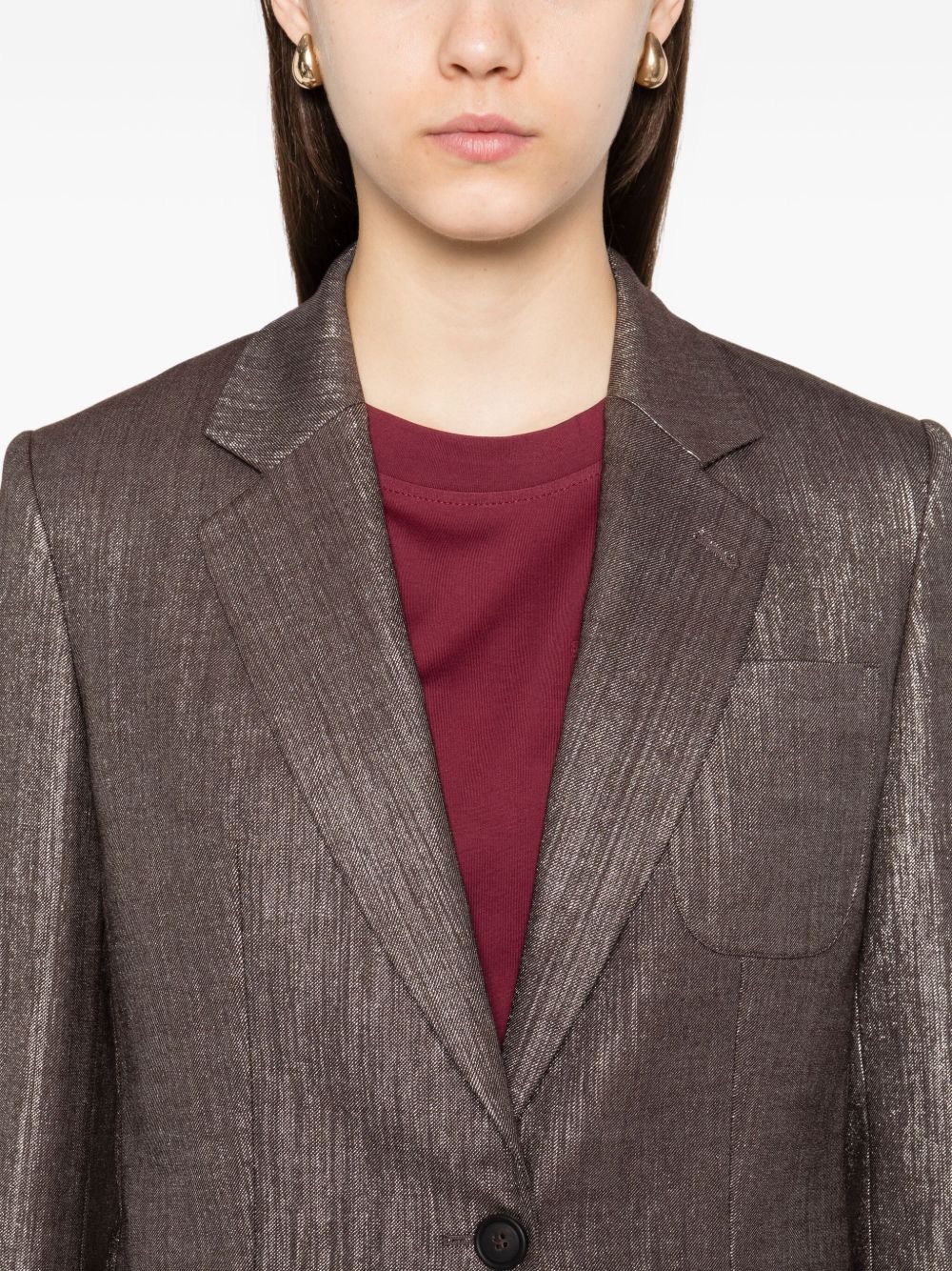Brunello Cucinelli Silver Jackets — Elegant Sport Jackets for Women