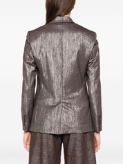 Brunello Cucinelli Silver Jackets — Elegant Sport Jackets for Women