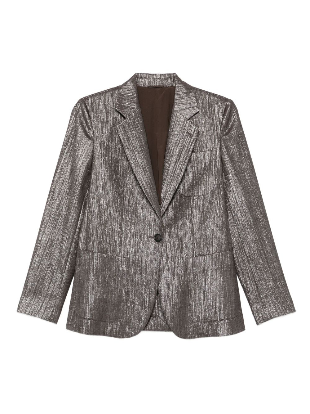 Brunello Cucinelli Silver Jackets — Elegant Sport Jackets for Women