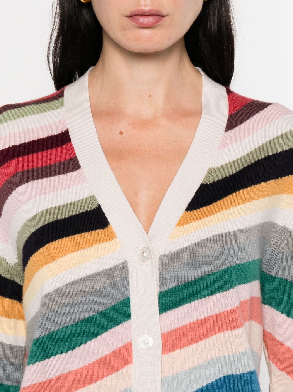 PS By Paul Smith Sweater — Multicolour V‑Neck Wool