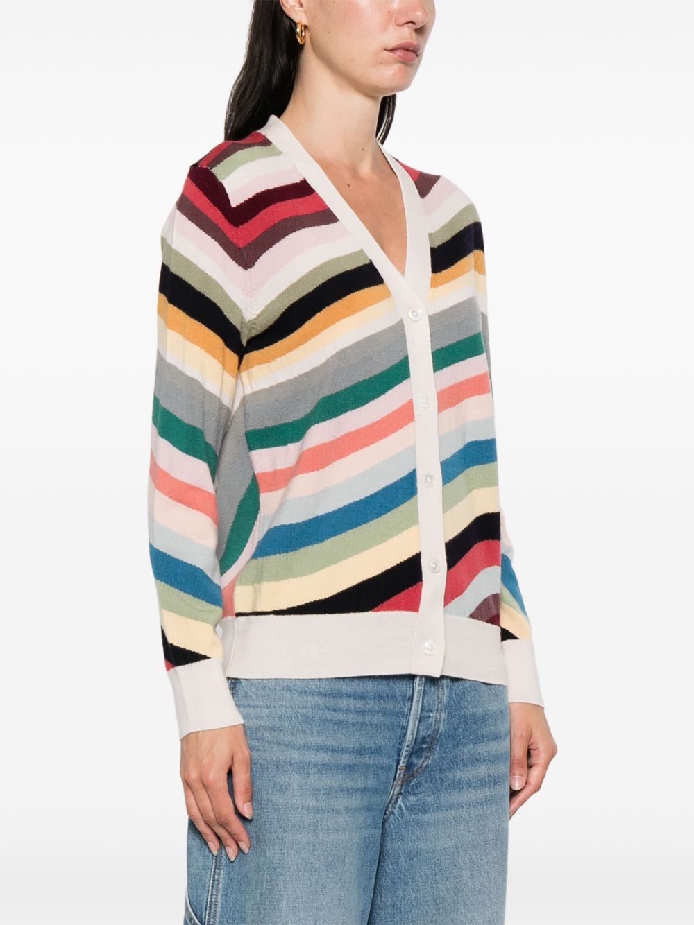 PS By Paul Smith Sweater — Multicolour V‑Neck Wool