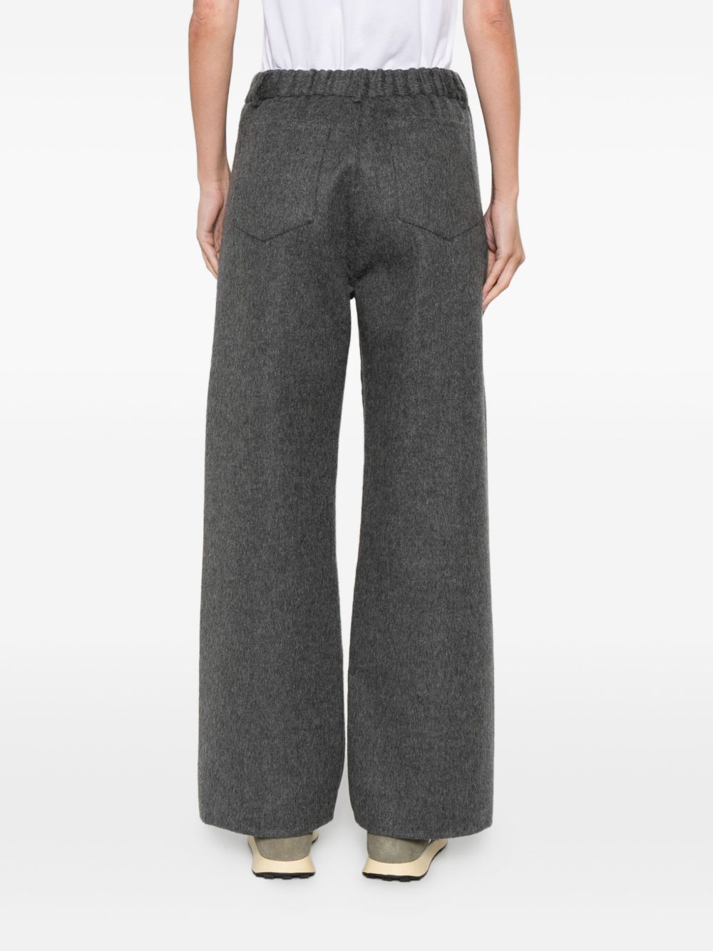 Pantalon Brunello Cucinelli en laine mélangée grise