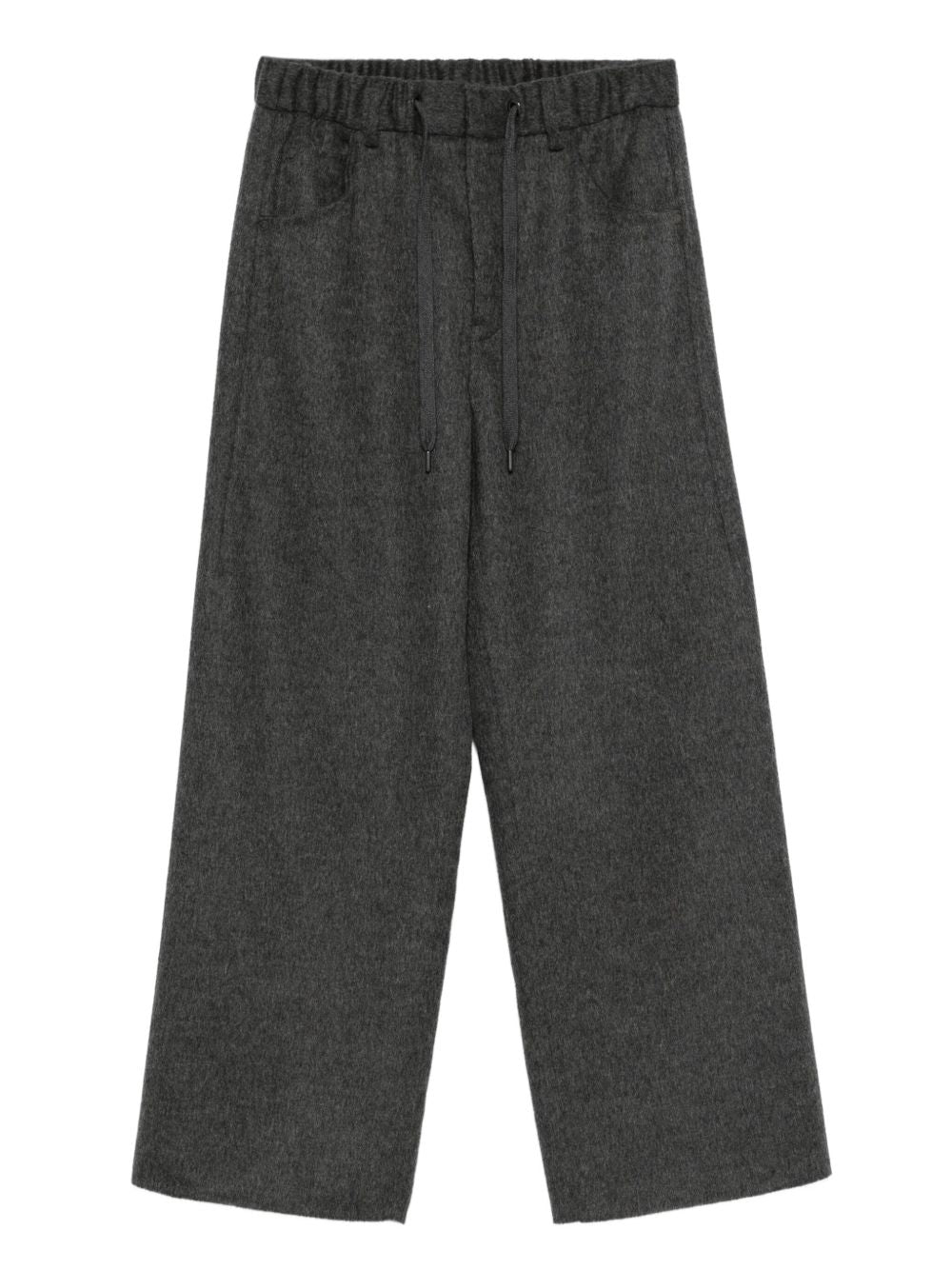 Pantalon Brunello Cucinelli en laine mélangée grise