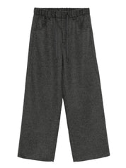 Pantalon Brunello Cucinelli en laine mélangée grise