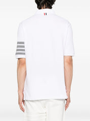 Thom Browne T-shirts and Polos White cotton polo