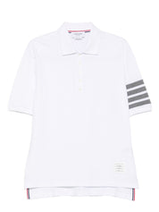 Thom Browne T-shirts and Polos White cotton polo