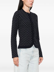 Blue Emporio Armani Crewneck Cardigan — Women’s Sweater