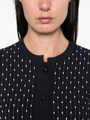 Blue Emporio Armani Crewneck Cardigan — Women’s Sweater