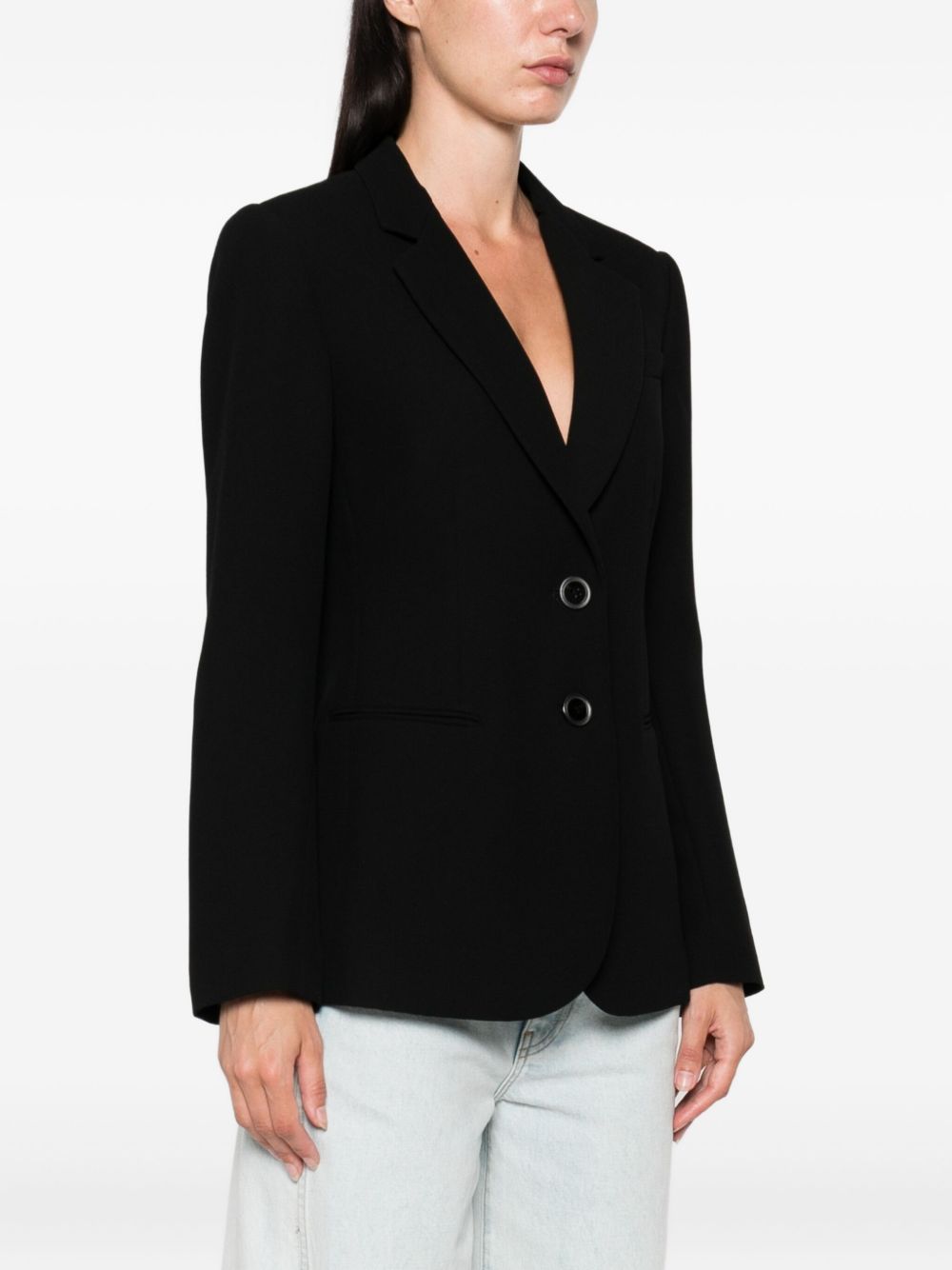 Chaquetas Emporio Armani Blazer negro de un solo pecho
