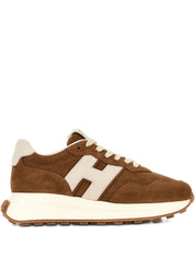 Hogan Pre Leather Brown Sneakers — Timeless Comfort