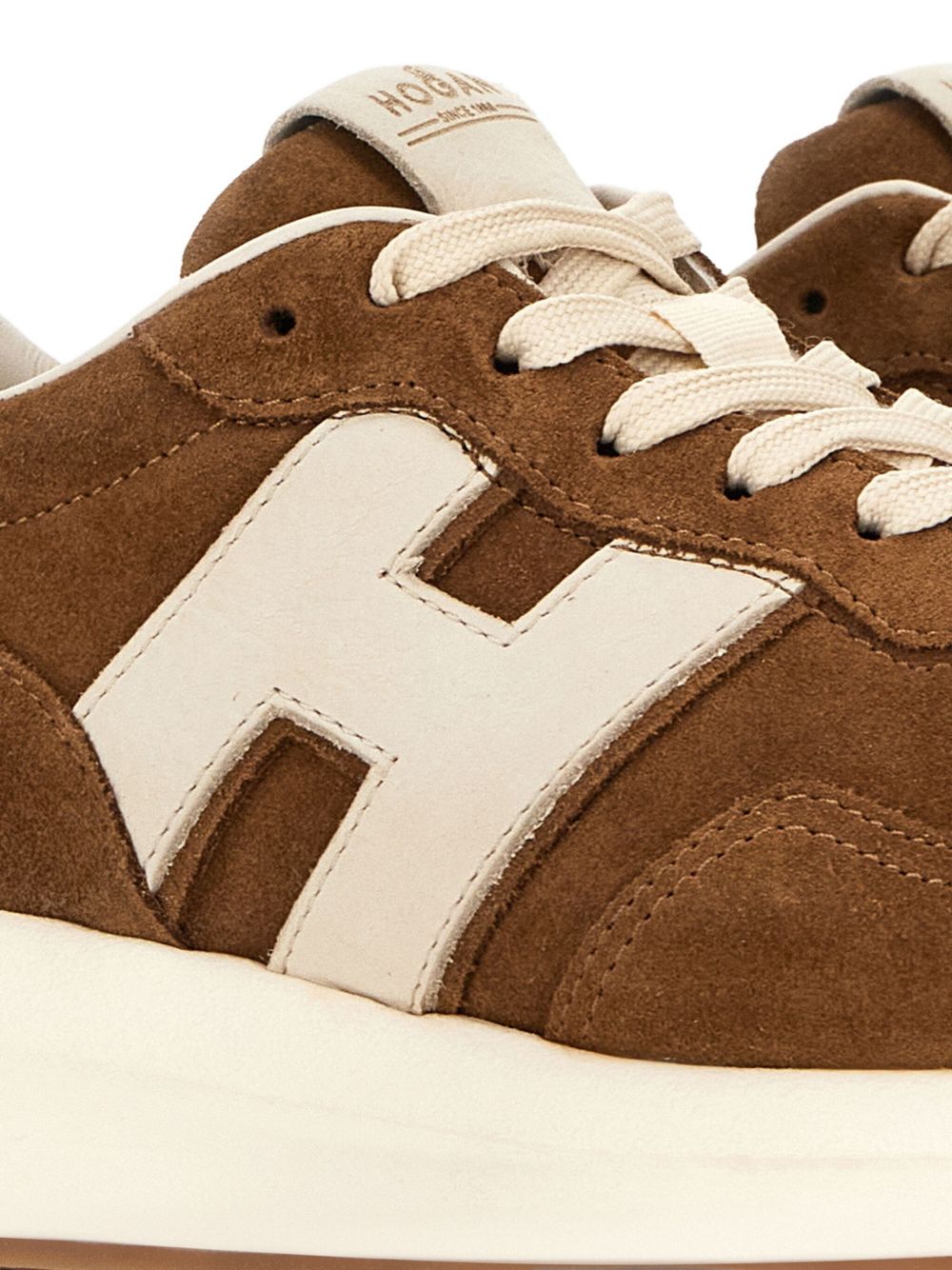 Hogan Pre Leather Brown Sneakers — Timeless Comfort