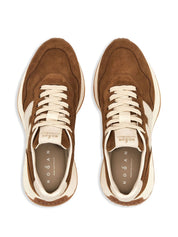Hogan Pre Leather Brown Sneakers — Timeless Comfort