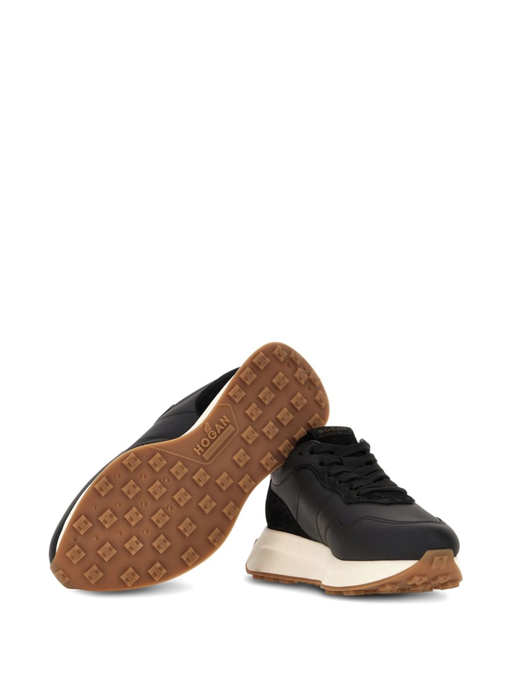 Hogan Pre Black Leather Sneakers