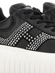 HOGAN PRE Sneakers Black — Leather Flatform Sneakers