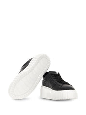 HOGAN PRE Sneakers Black — Leather Flatform Sneakers