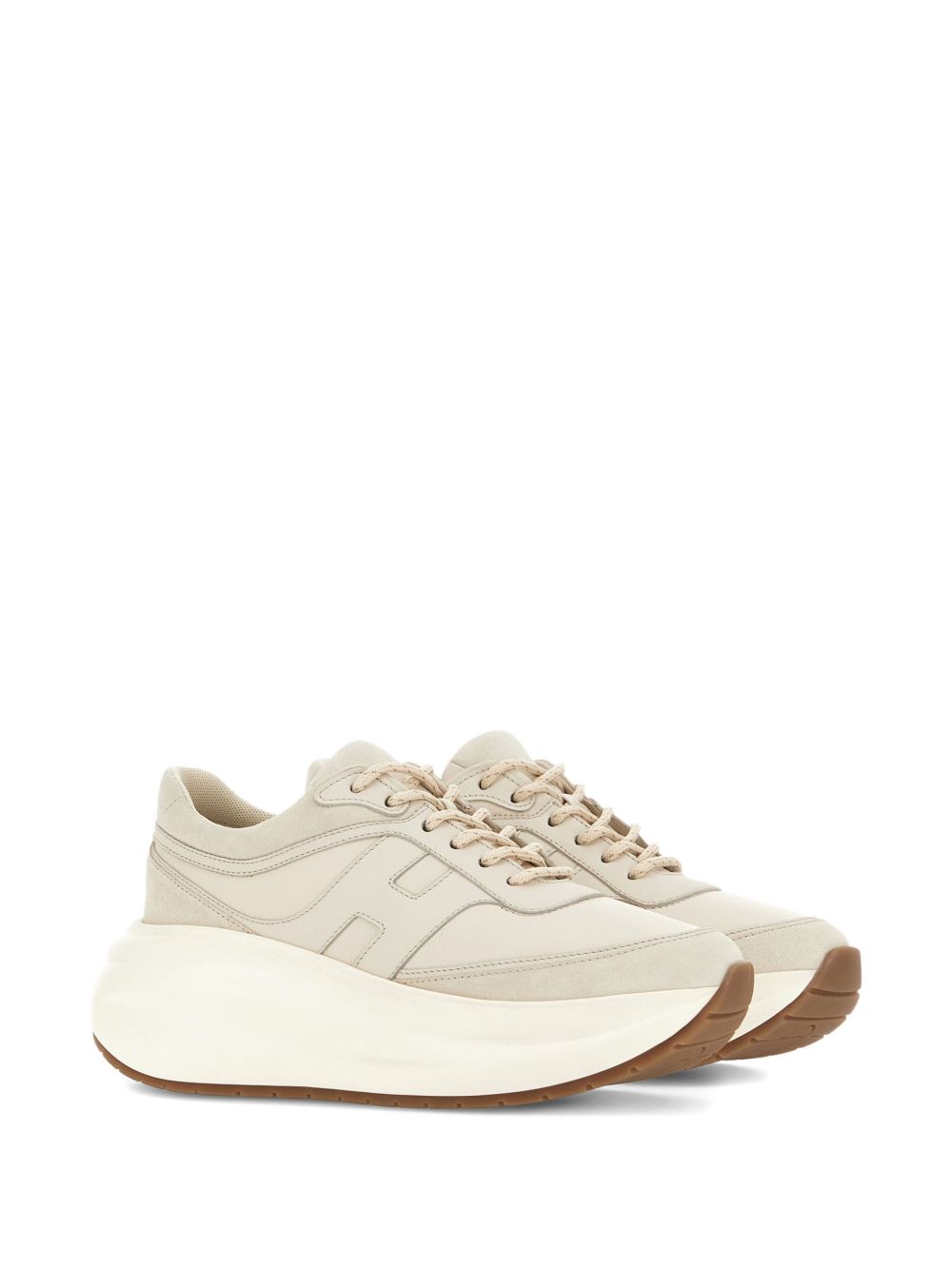 HOGAN PRE Sneakers Cream — Platform Women’s Sneakers