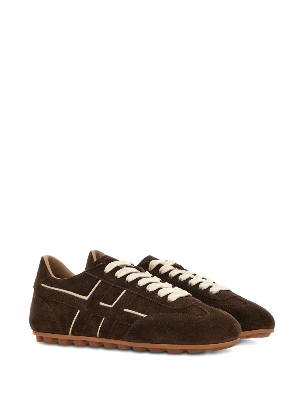 Hogan Pre Brown Leather Sneakers — Refined Everyday Comfort