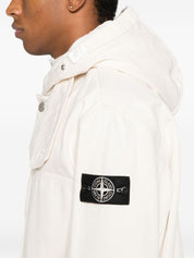 Abrigo parka color marfil de Stone Island Coats