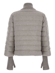 Herno Powder Jacket — Quilted Elegance with Integrated Gloves