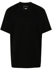 T-shirts et polos Y-3 T-shirt en coton noir avec logo