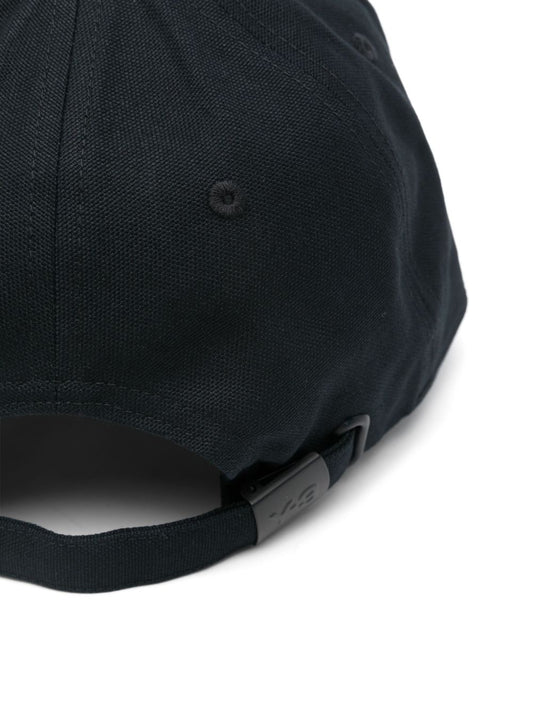 Y-3 Black Baseball Cap — Adjustable Cotton Hat