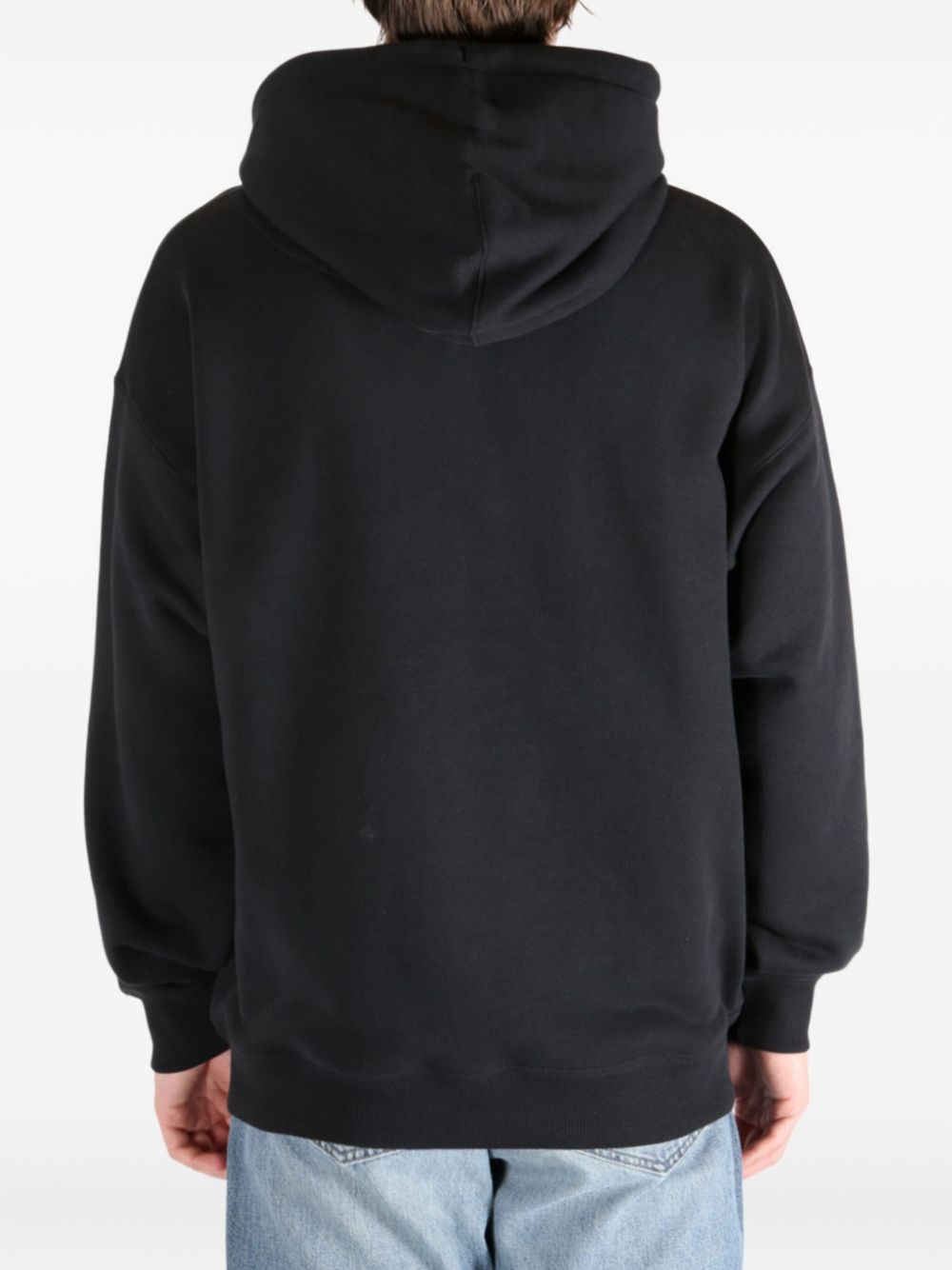 Sweat à capuche en coton noir Y-3