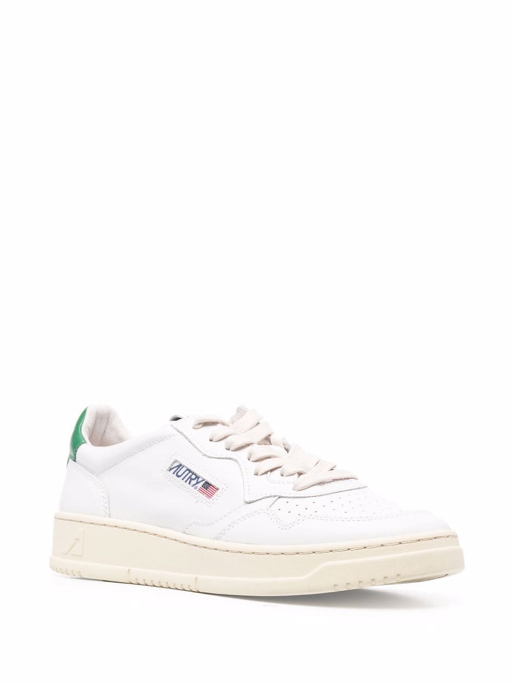Autry Sneakers Green low-top leather