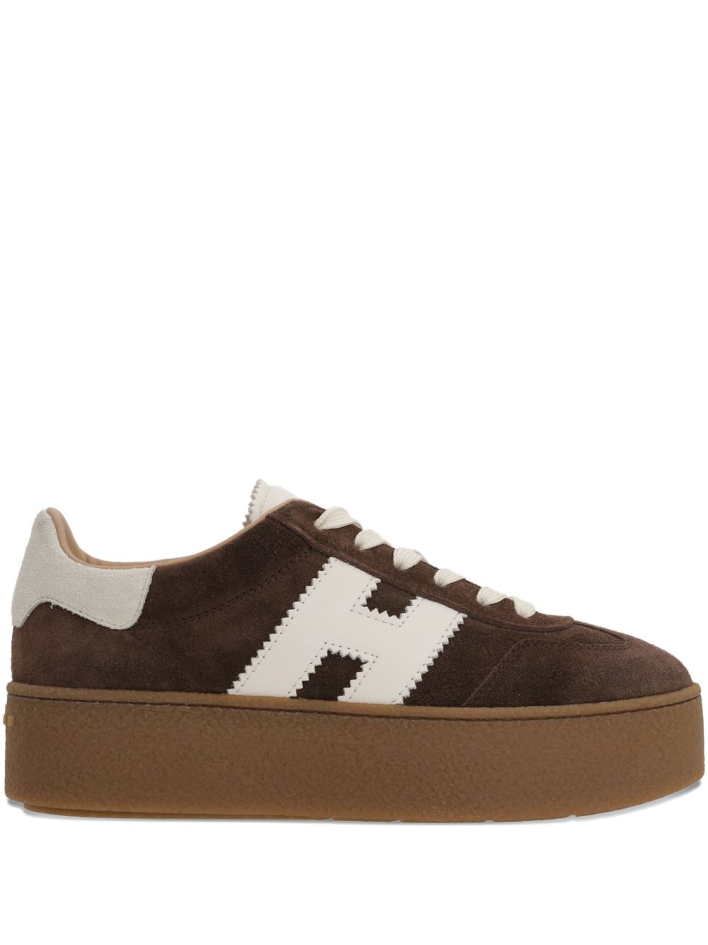 Hogan Pre Sneakers Brown Suede Platform — Women's Sneakers