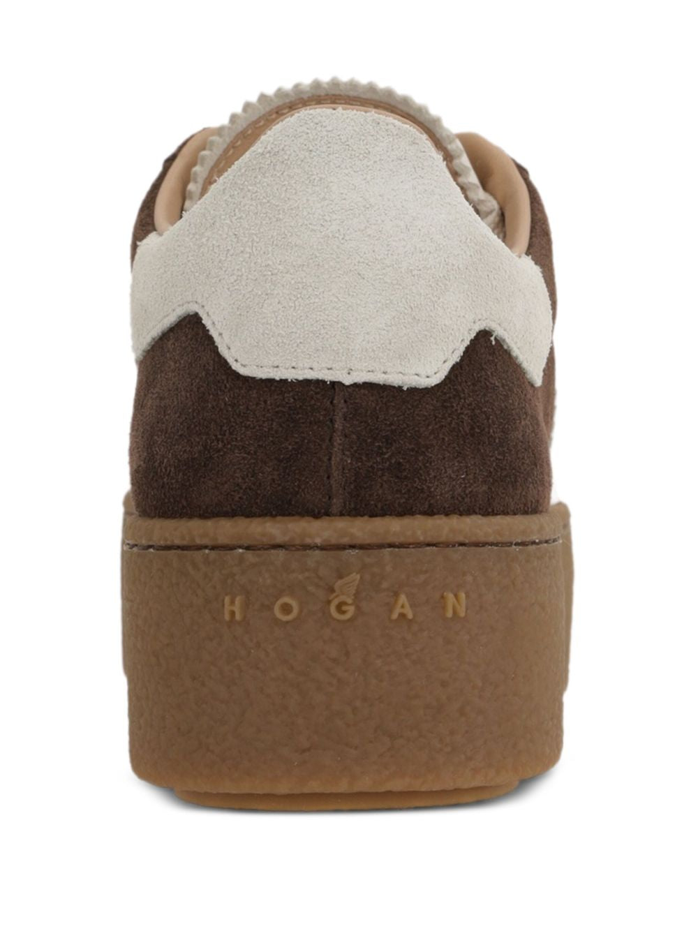 Hogan Pre Sneakers Brown Suede Platform — Women's Sneakers