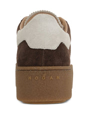Hogan Pre Sneakers Brown Suede Platform — Women's Sneakers