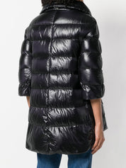 Herno Black Down Jacket — Cleofe Midi Puffer