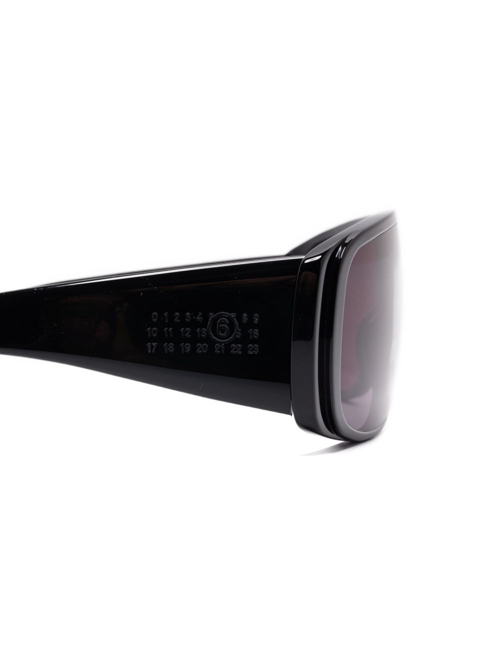 MM6 Maison Margiela Mask sunglasses in black