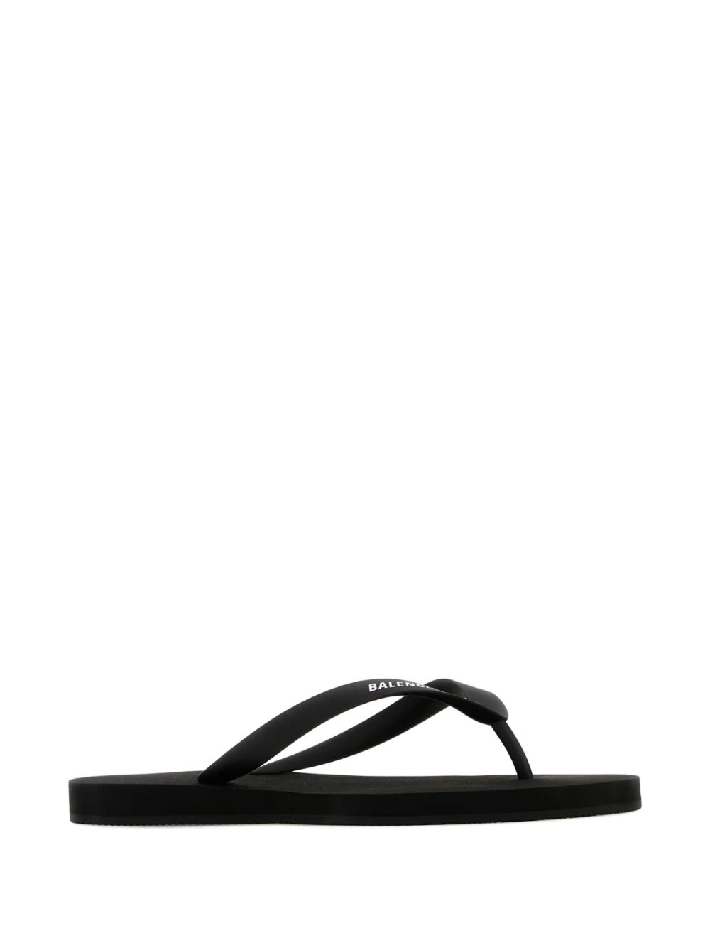 Balenciaga Sandals Black rubber thong design