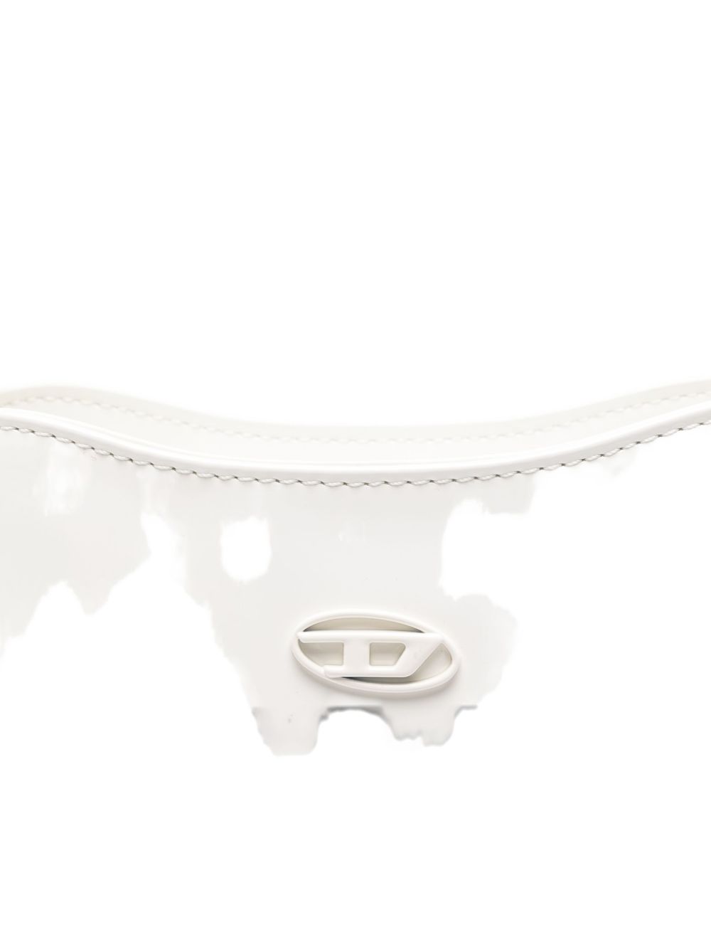 Sacs Diesel. Sac bandoulière blanc verni