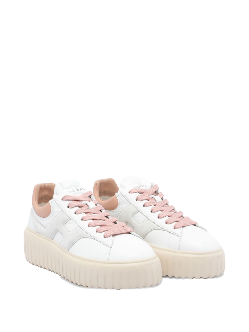 HOGAN PRE Sneakers Powder — Women's Leather Platform