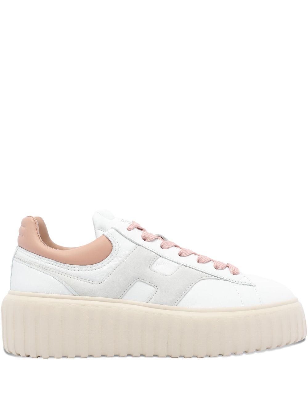 HOGAN PRE Sneakers Powder — Women's Leather Platform