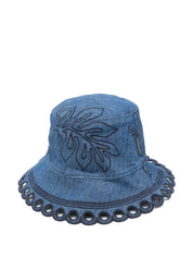 Zimmermann 032C Hats Blue silk nylon bucket hat