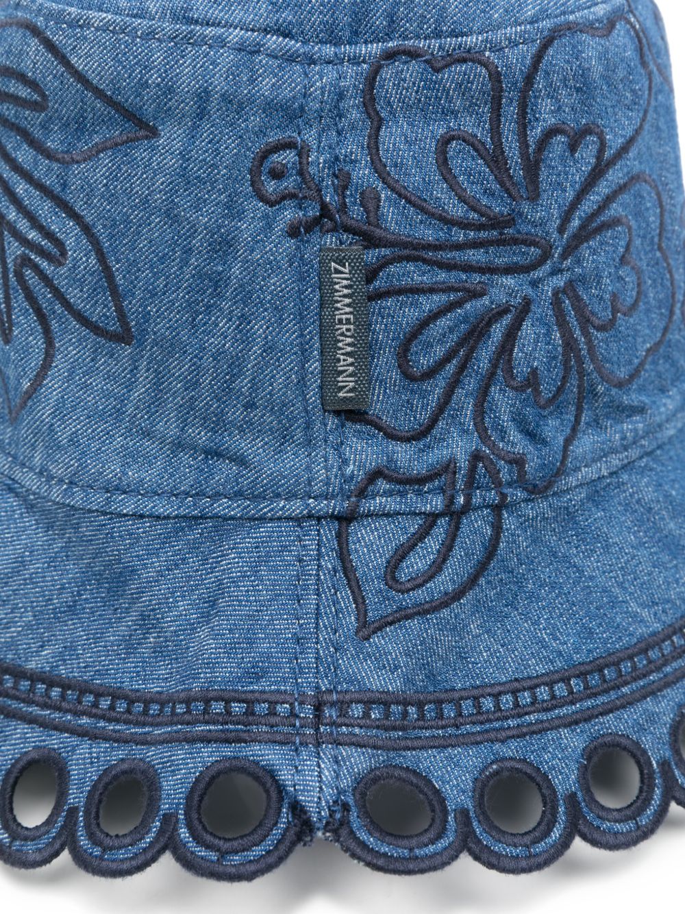 Zimmermann 032C Hats Blue silk nylon bucket hat